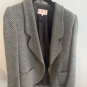 Vintage Ungaro 42 women’s Gray Striped Jacket